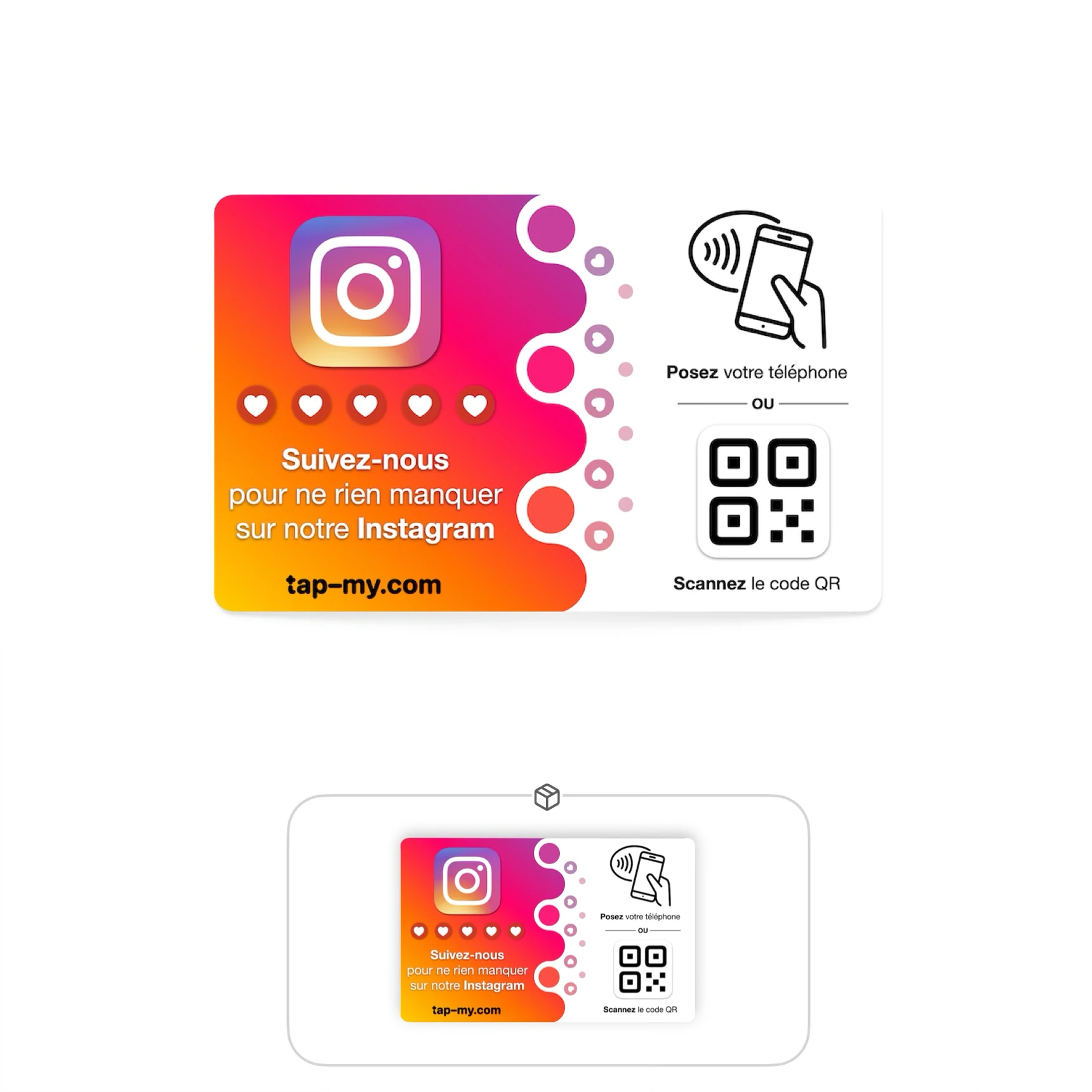 Carte Booster Instagram