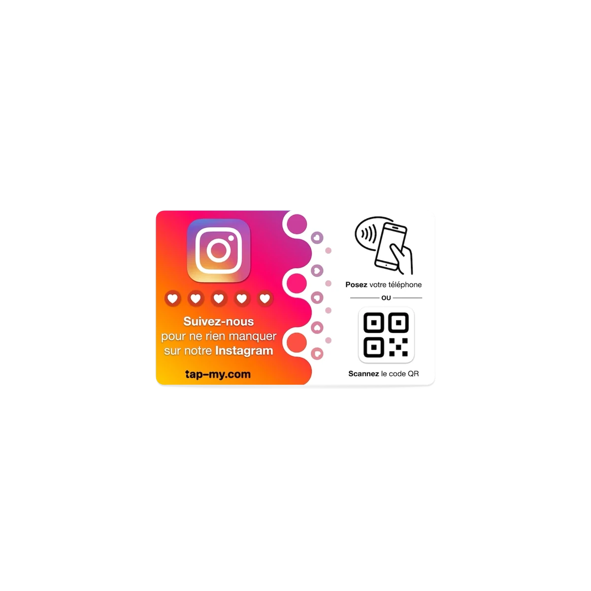 Carte Booster Instagram